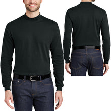 Load image into Gallery viewer, Mens Mock Turtleneck Soft Ring Spun Cotton XS, S, M, L, XL, 2X, 3X, 4X 5X 6X NEW