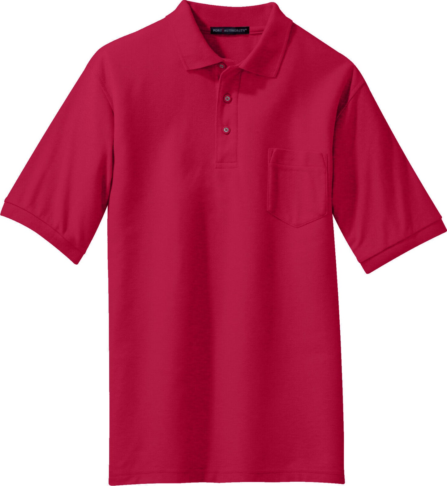 Mens Big and Tall Soft Blended Pocket Polo Shirt LT, XLT, 2XLT, 3XLT, 4XLT NEW