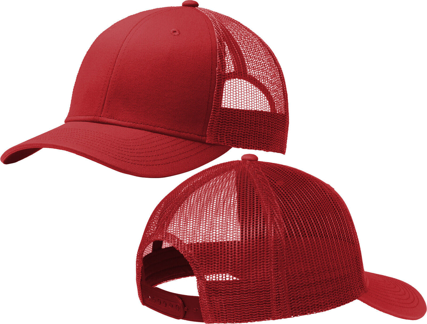 Mens Ladies Mesh Structured Cap Mid Profile Snapback Hat MANY COLOR OPTIONS NEW!