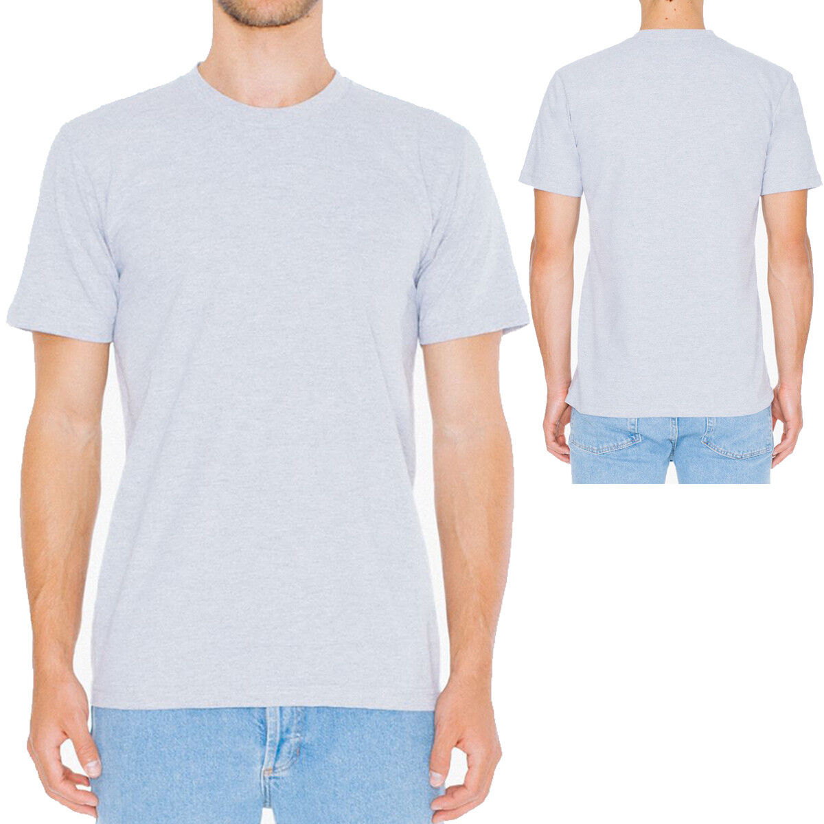 American Apparel T-Shirt Fine Jersey Blank Cotton Tee XS S M L XL 2XL 3XL NEW