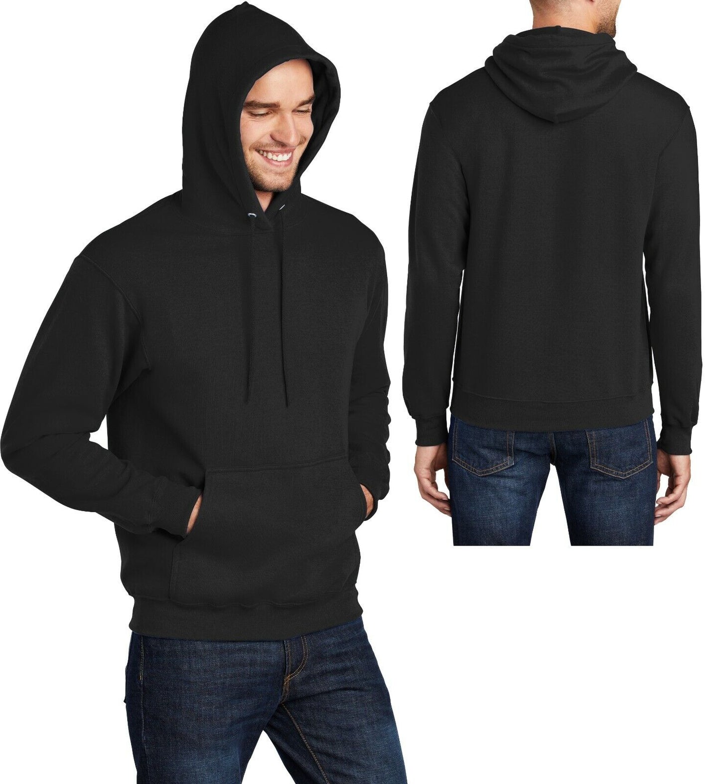 Mens Big and Tall Hoodie Pullover Hooded Sweatshirt LT, XLT, 2XLT, 3XLT, 4XLT