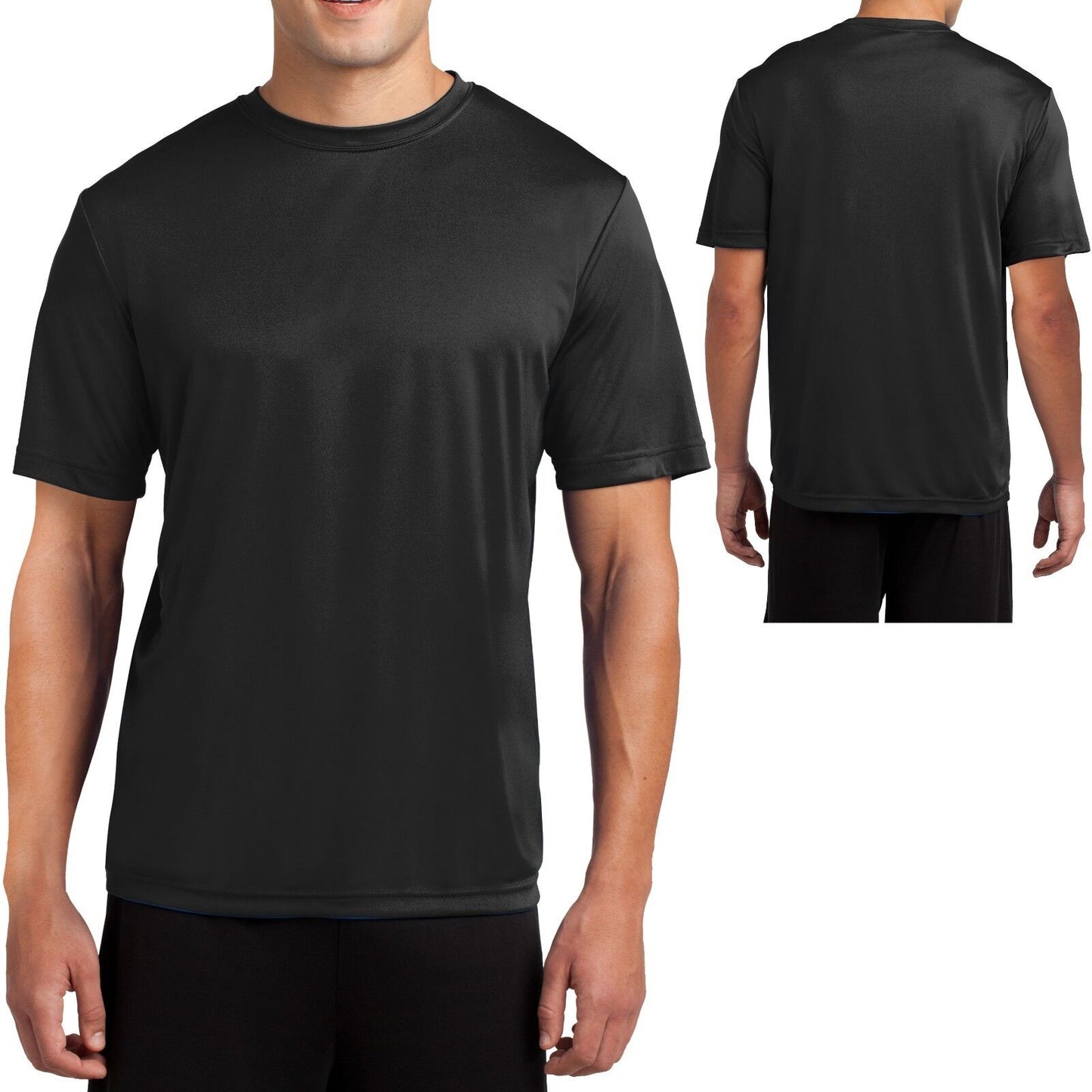 Mens Moisture Wicking T-Shirt Dry Zone Workout BIG & TALL LT 2XLT 3XLT 4XLT NEW