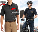 Mens Snag Proof Tactical Wicking Polo Shirt Charcoal Large Police EMT Fire NEW