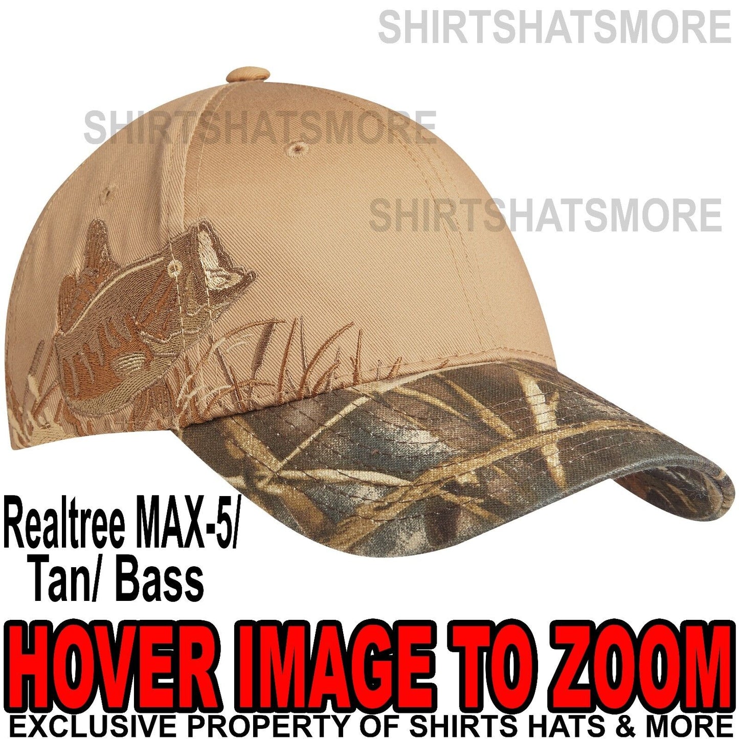 Embroidered Wildlife Camo Baseball Cap Hunting Hat Mossy Oak Realtree Xtra Max 5