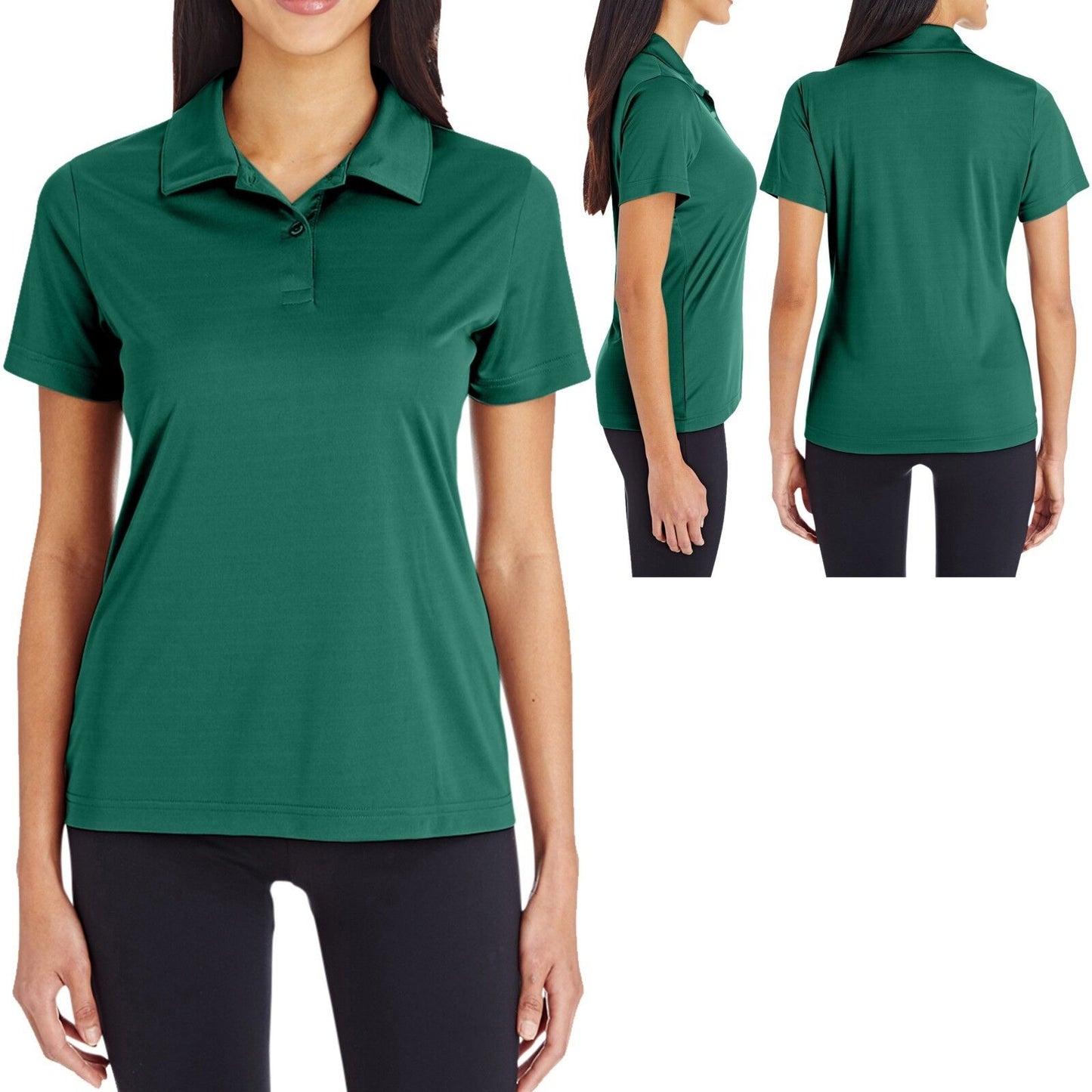 Ladies Plus Size Polo Shirt Moisture Wicking Performance Womens XL, 2XL, 3XL NEW