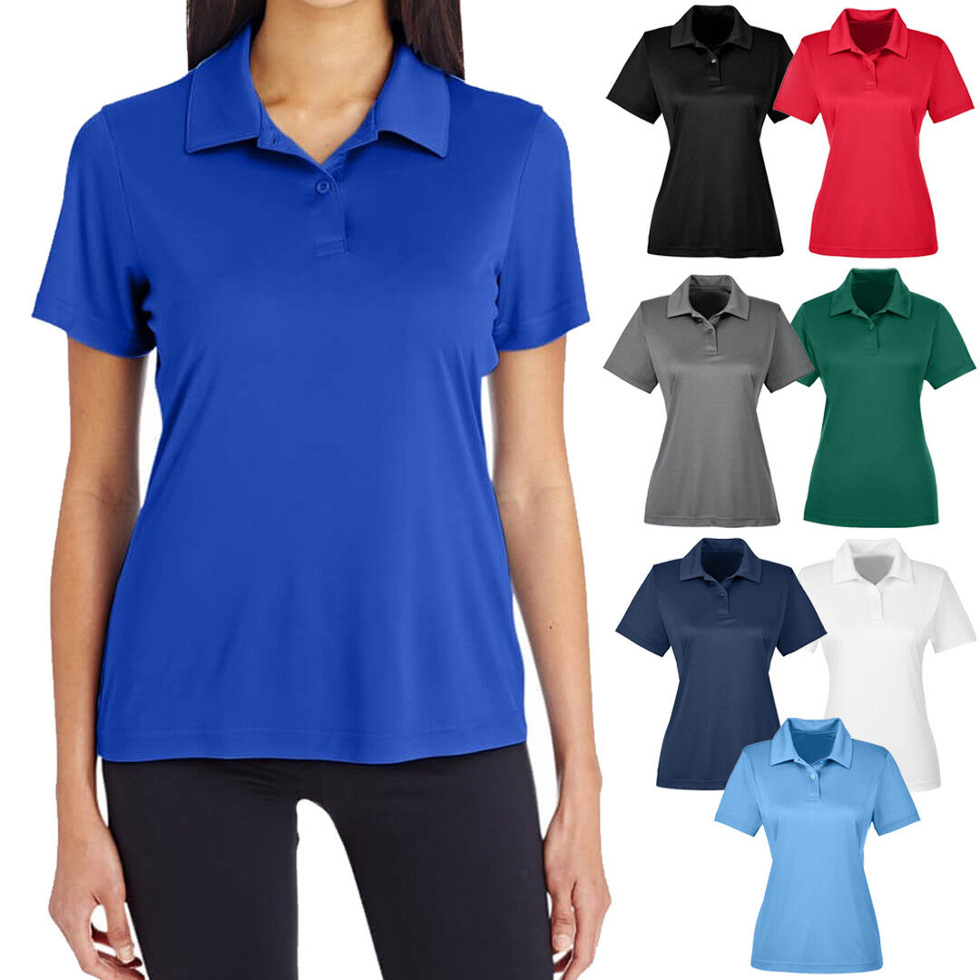 Ladies Plus Size Polo Shirt Moisture Wicking Performance Womens XL, 2XL, 3XL NEW