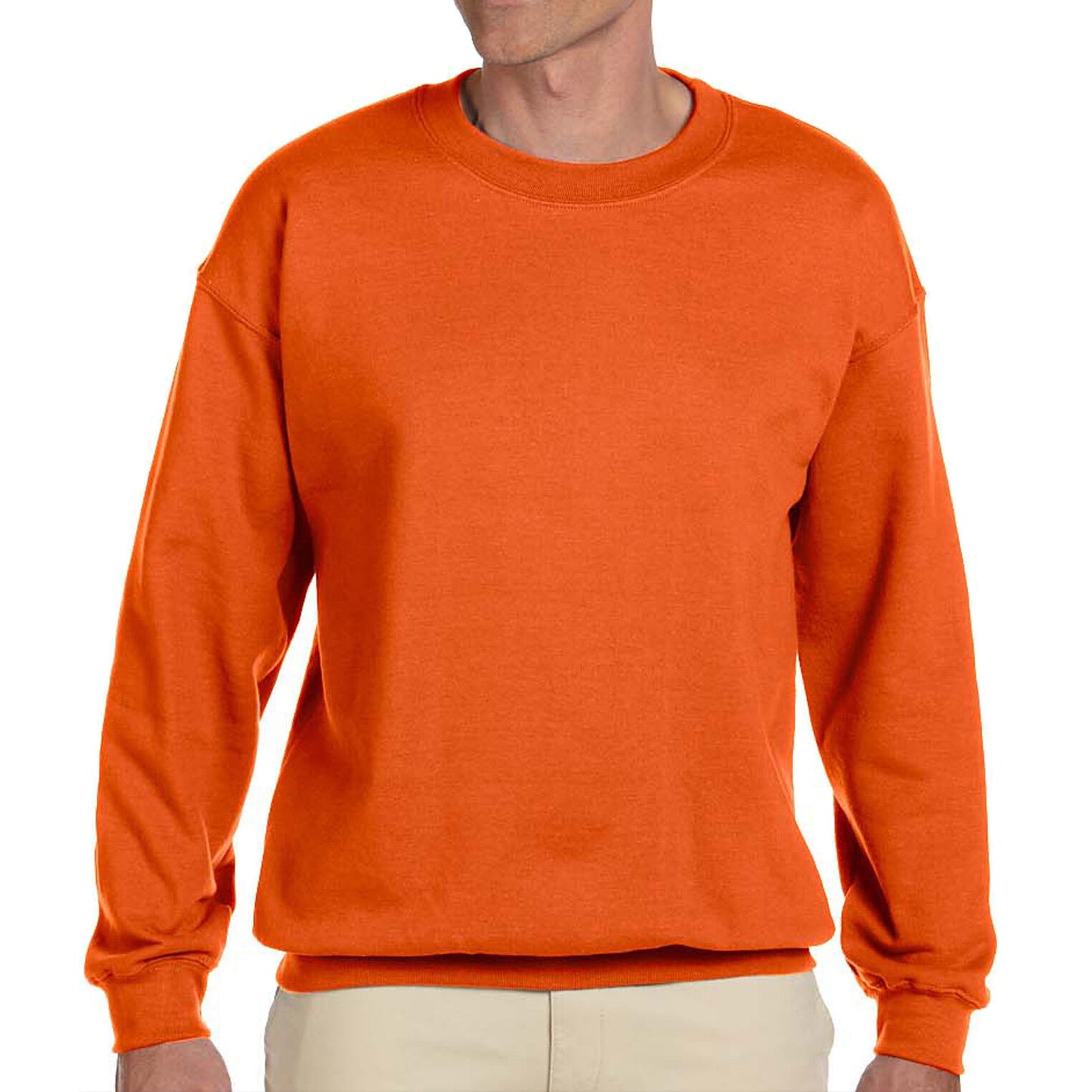 BIG MENS Crewneck Sweatshirt Gildan Warm Heavy Blend Pullover 2X, 3X,4X, 5X NEW