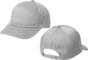 7 Panel Snapback Cap Cotton Twill High Profile Baseball Hat Mens 4 Colors NEW!