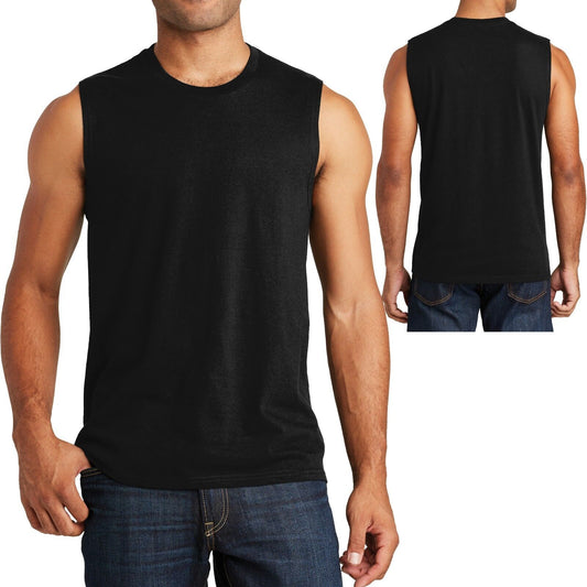 Young Mens Sleeveless T-Shirt Muscle Tank Shooter Cotton Tee XS-XL, 2X 3X 4X NEW