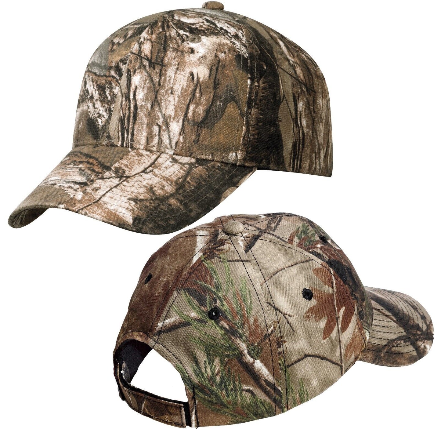 Mens Camo Baseball Cap Hat Structured Adjustable Mossy Oak Country Realtree Xtra