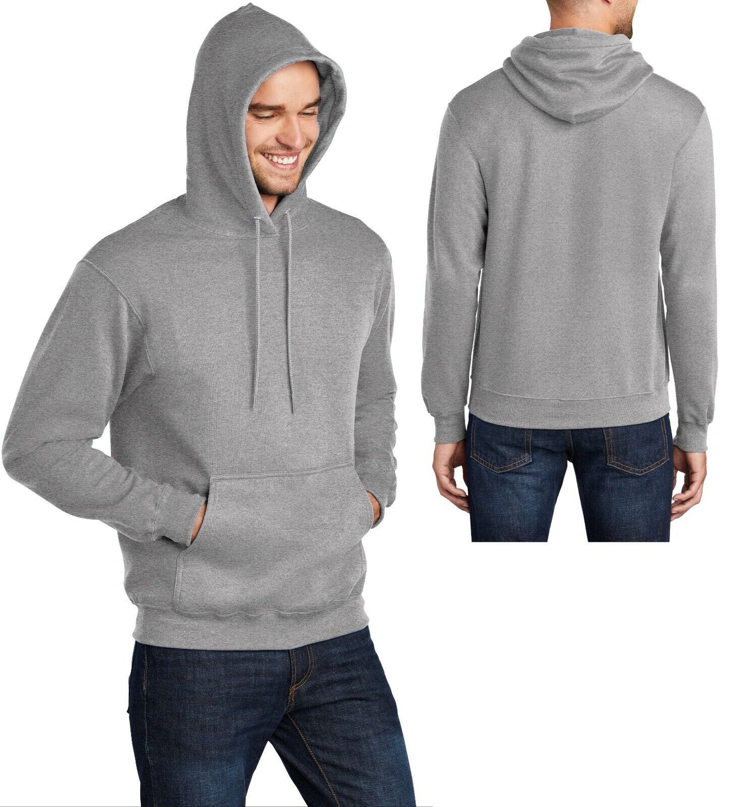 Mens Big and Tall Hoodie Pullover Hooded Sweatshirt LT, XLT, 2XLT, 3XLT, 4XLT