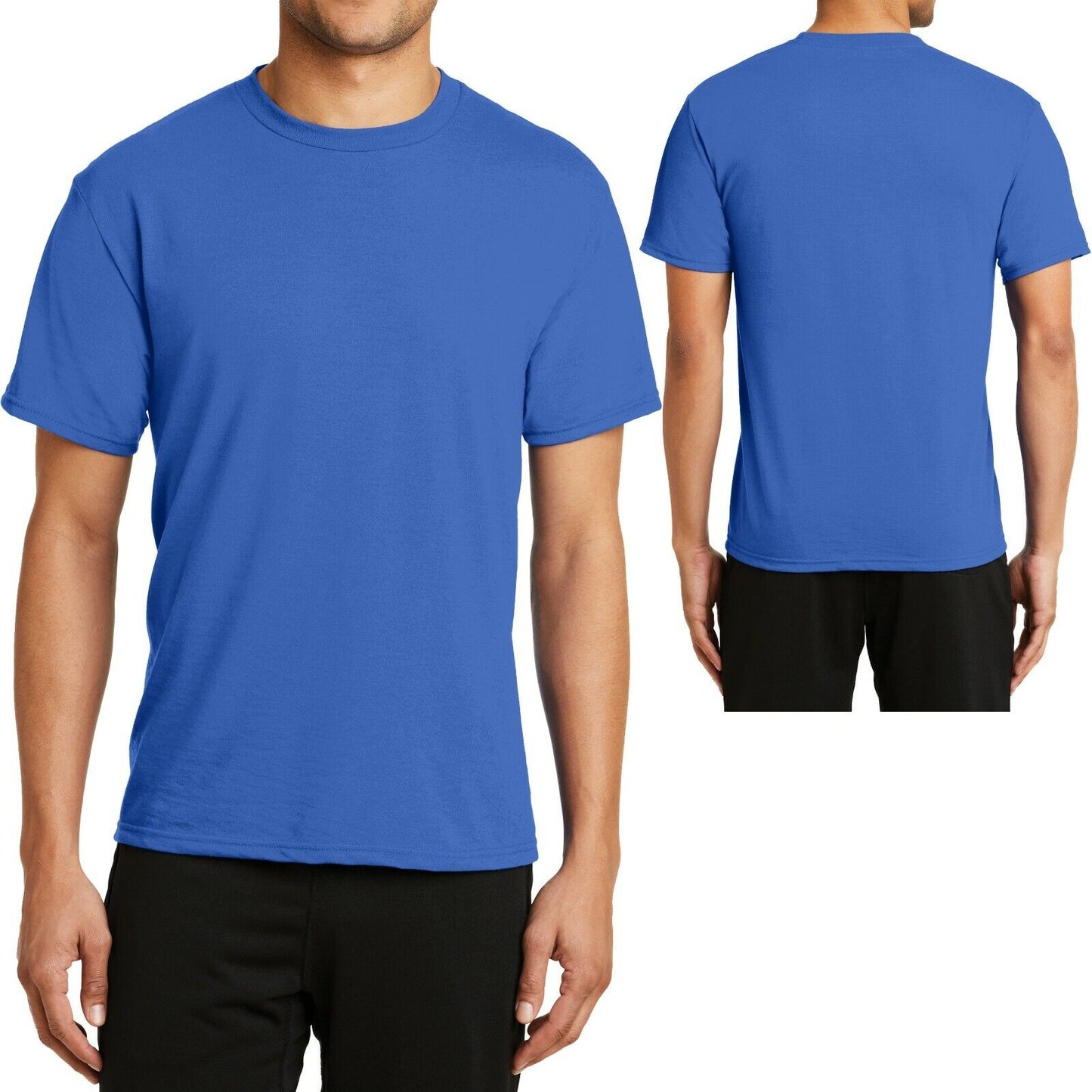 BIG MENS T-Shirt Soft Poly/Cotton Performance Tee XL, 2XL, 3XL, 4XL