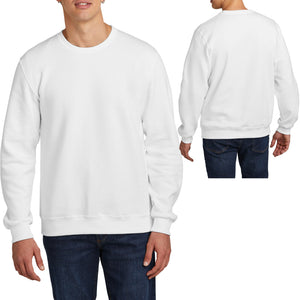 Mens Jerzees 8.5oz Premium Soft Blend Crewneck Warm Wicking Sweatshirt S-3XL NEW