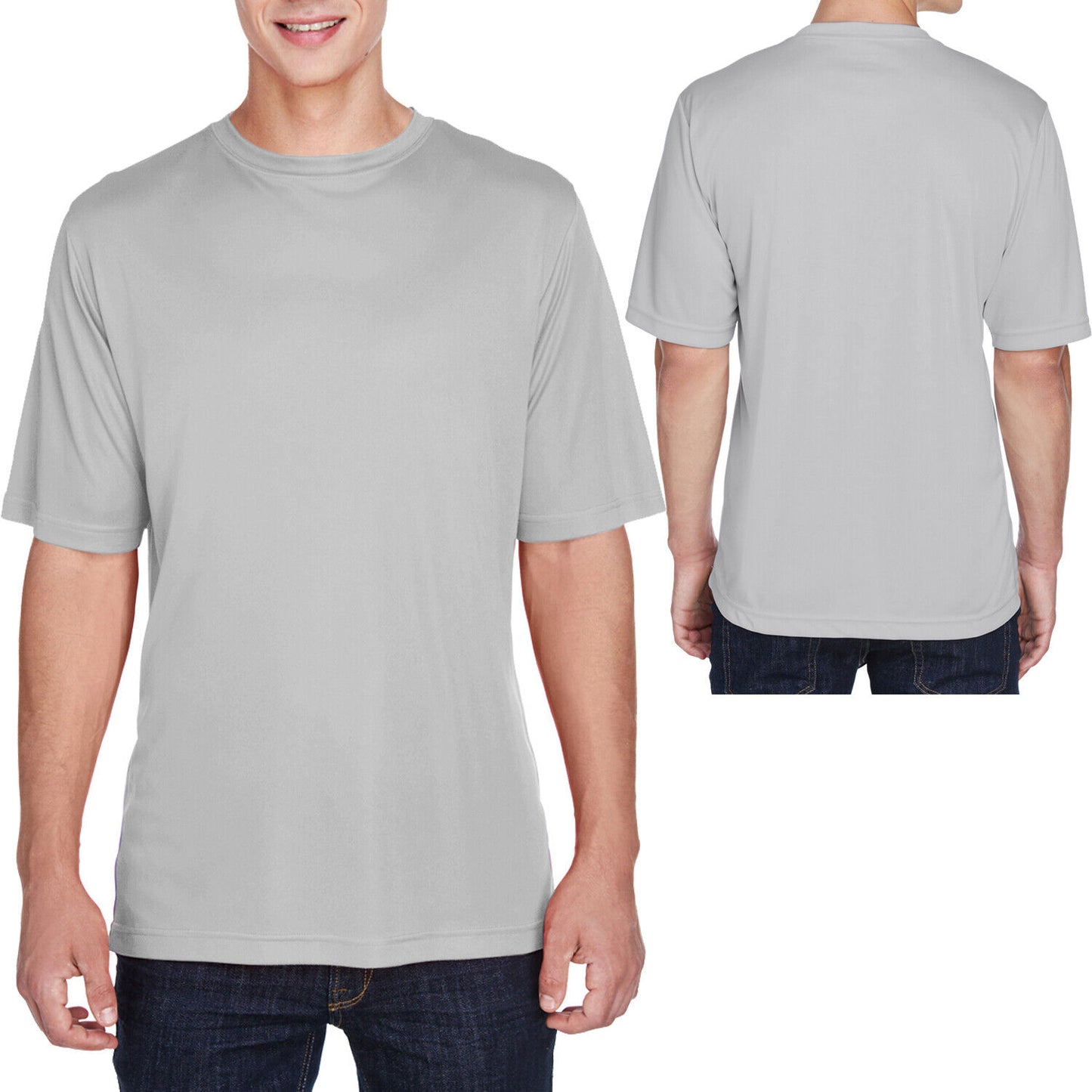 BIG MENS Moisture Wicking T-Shirt Dri Fit Performance Tee L, XL, 2XL, 3XL, 4XL