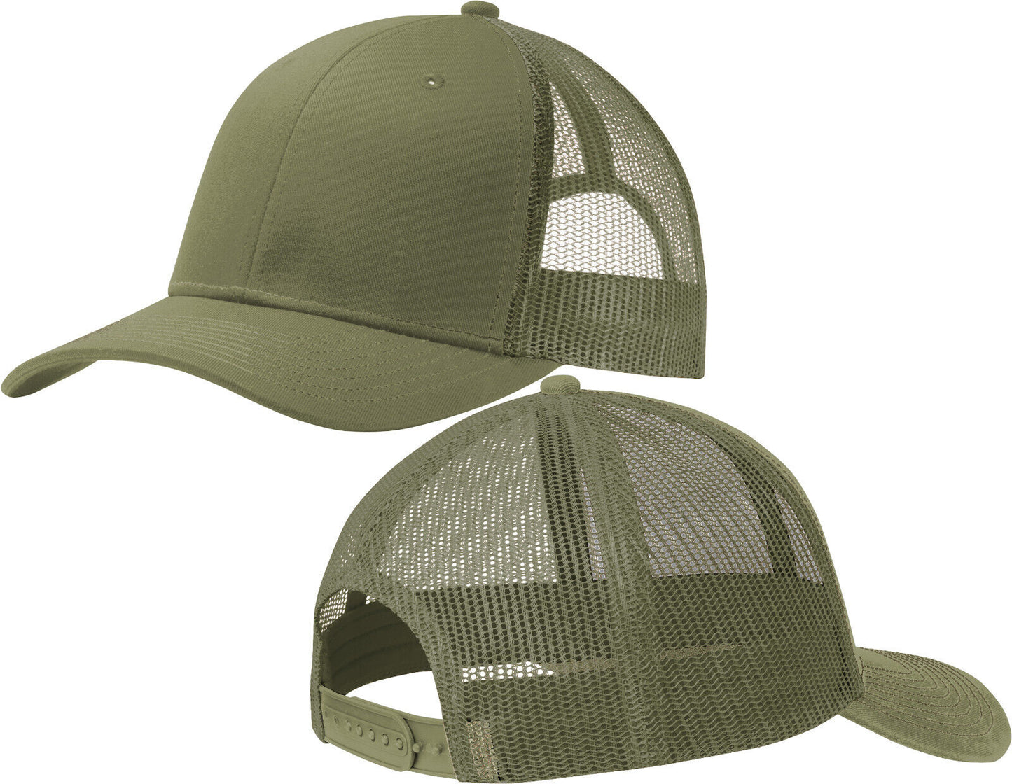 Mens Ladies Mesh Structured Cap Mid Profile Snapback Hat MANY COLOR OPTIONS NEW!