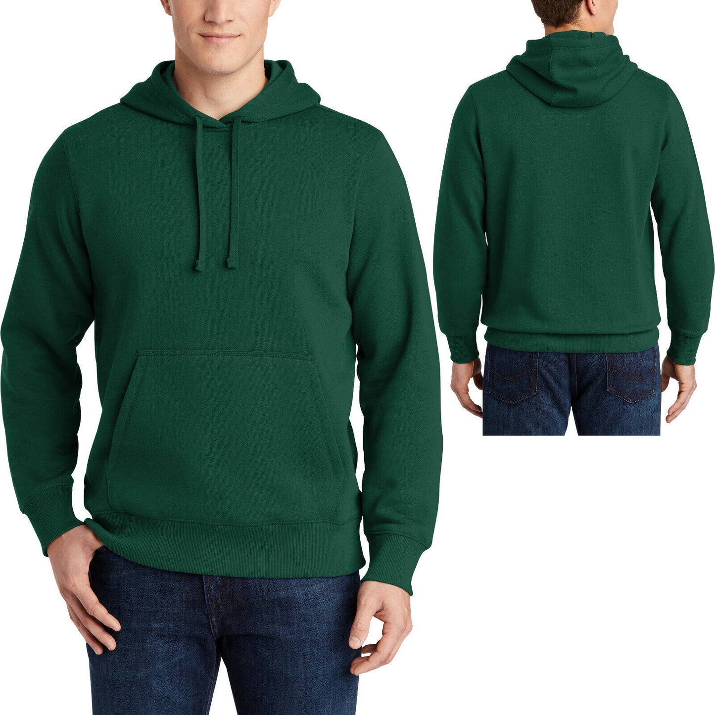 Mens TALL Pullover Hoodie Cotton/Fleece Blend Hooded Sweatshirt  LT-4XLT NEW!