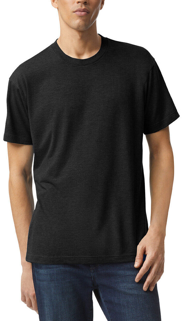 Mens American Apparel Tri Blend Short Sleeve Track T-Shirt Tee XS-3XL