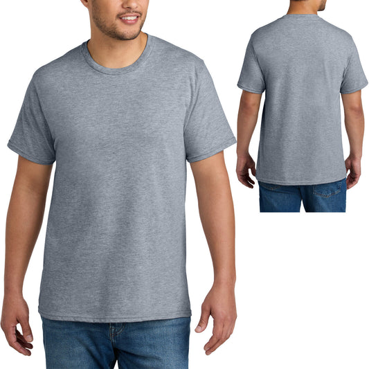 Mens Blended Heather CVC Tee Soft T-Shirt S,M, L, XL, 2XL, 3XL, 4XL NEW!