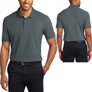 TALL Mens Stain Release Polo Shirt Wrinkle and Shrink Resistant LT-4XLT NEW!