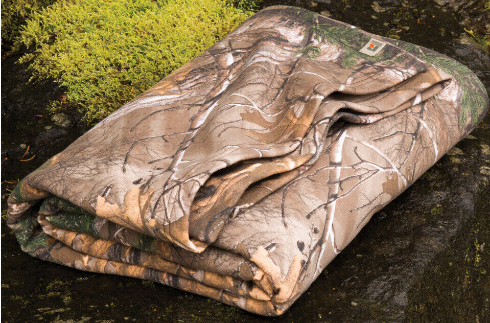 Realtree Xtra Blanket Throw Hunting Warm Camouflage Wrap Up in Camo 50"x60" NEW!