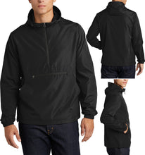 Load image into Gallery viewer, Mens Weather Fighting Packable Hooded Anorak Wind Jacket Pullover XS-4XL NEW!
