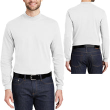 Load image into Gallery viewer, Mens Mock Turtleneck Soft Ring Spun Cotton XS, S, M, L, XL, 2X, 3X, 4X 5X 6X NEW