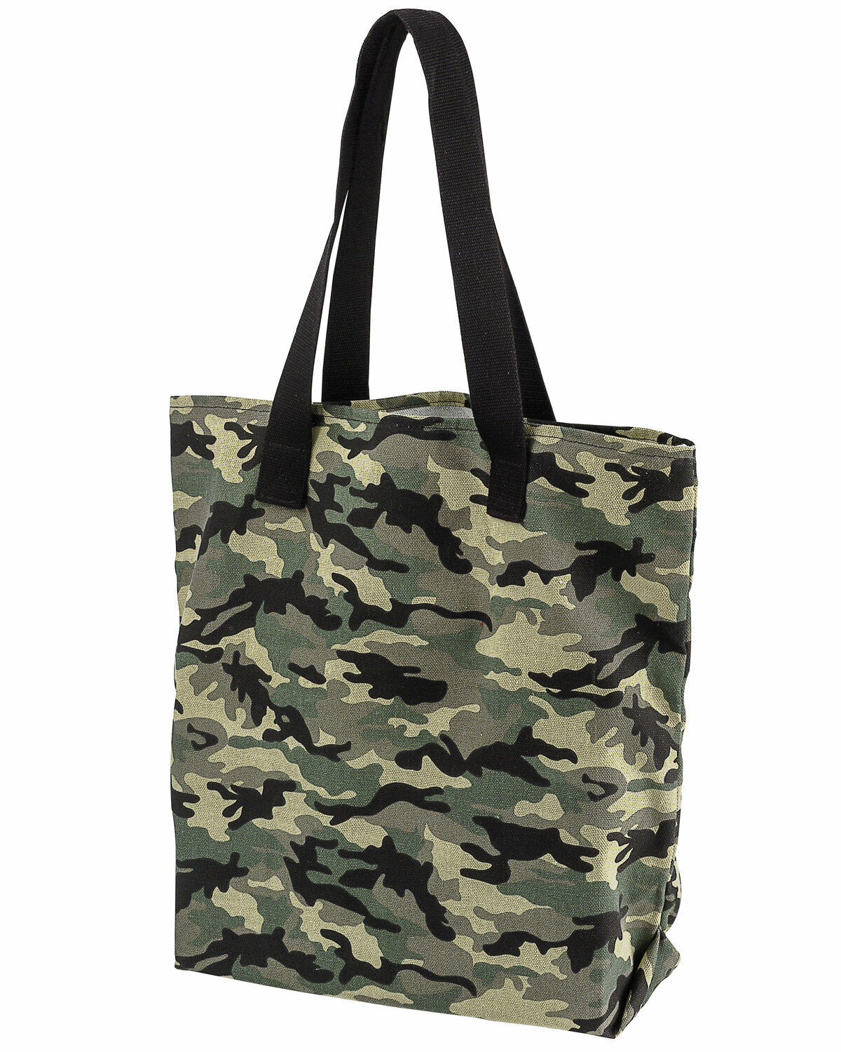 FOREST CAMO Canvas Print  TOTE BAG Shopping 100% Cotton with Straps NEW