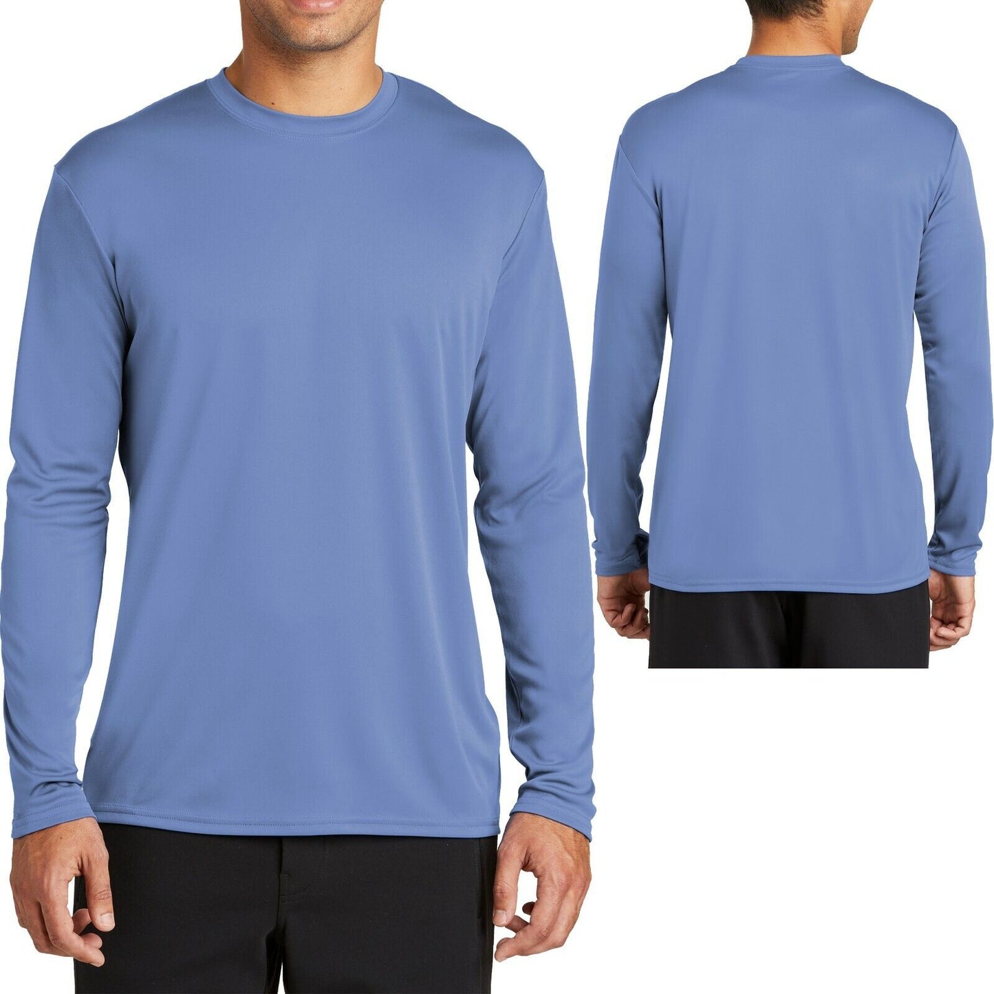 Big Mens Long Sleeve Base Layer Moisture Wicking T-Shirt XL, 2XL, 3XL, 4XL NEW