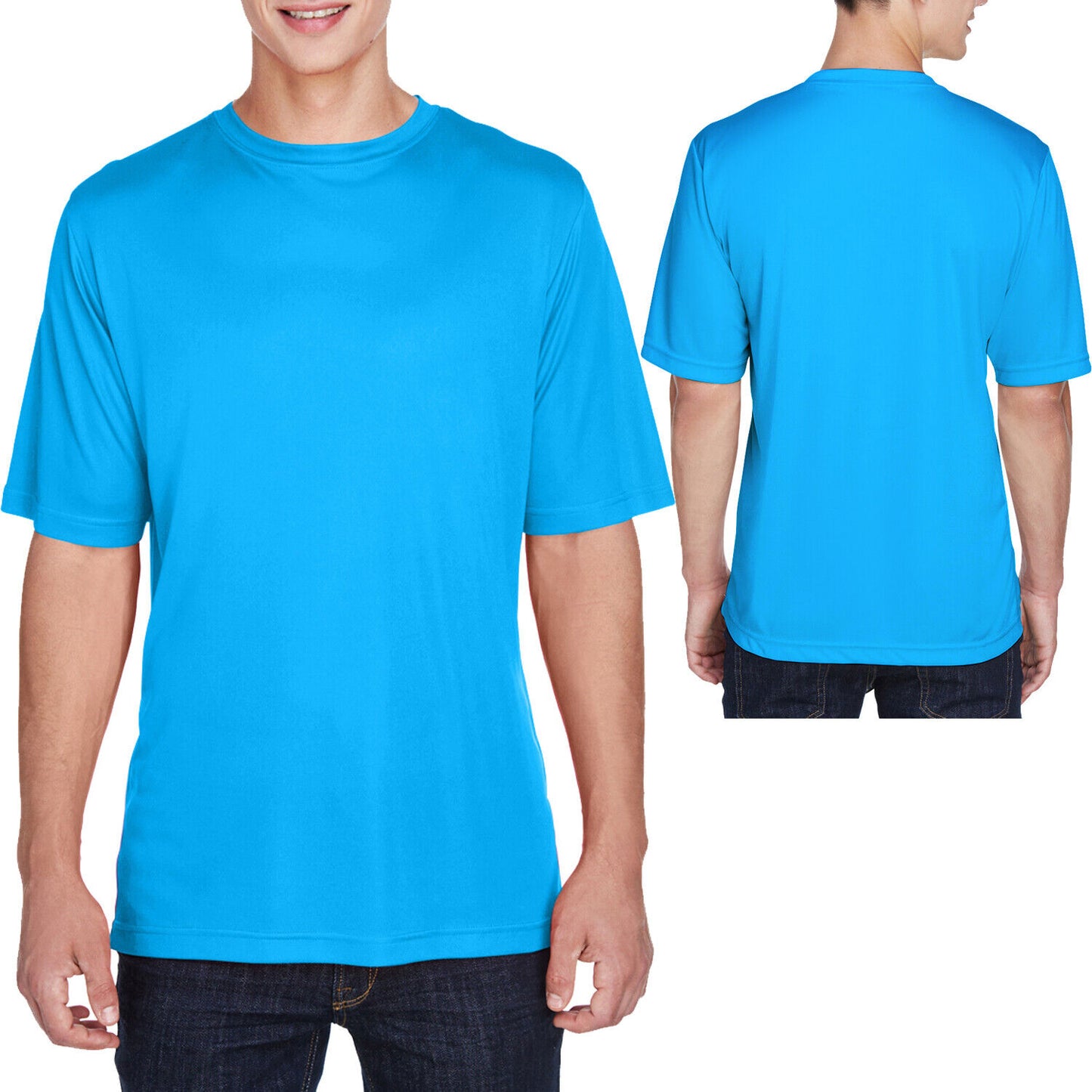 BIG MENS Moisture Wicking T-Shirt Dri Fit Performance Tee L, XL, 2XL, 3XL, 4XL