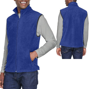 BIG MENS Polar Fleece Vest Sleeveless Jacket Pockets Warm Winter XL 2XL 3XL 4XL