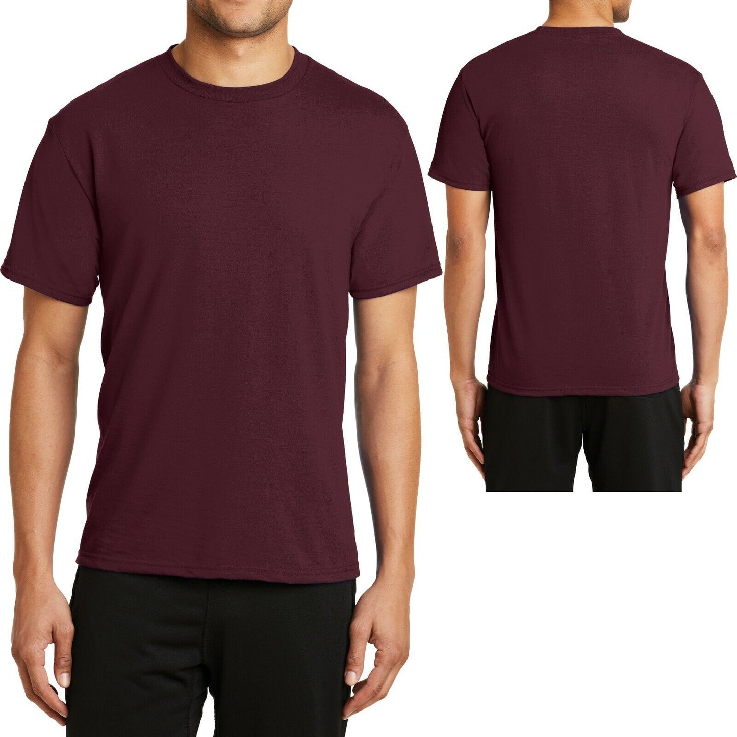 BIG MENS T-Shirt Soft Poly/Cotton Performance Tee XL, 2XL, 3XL, 4XL