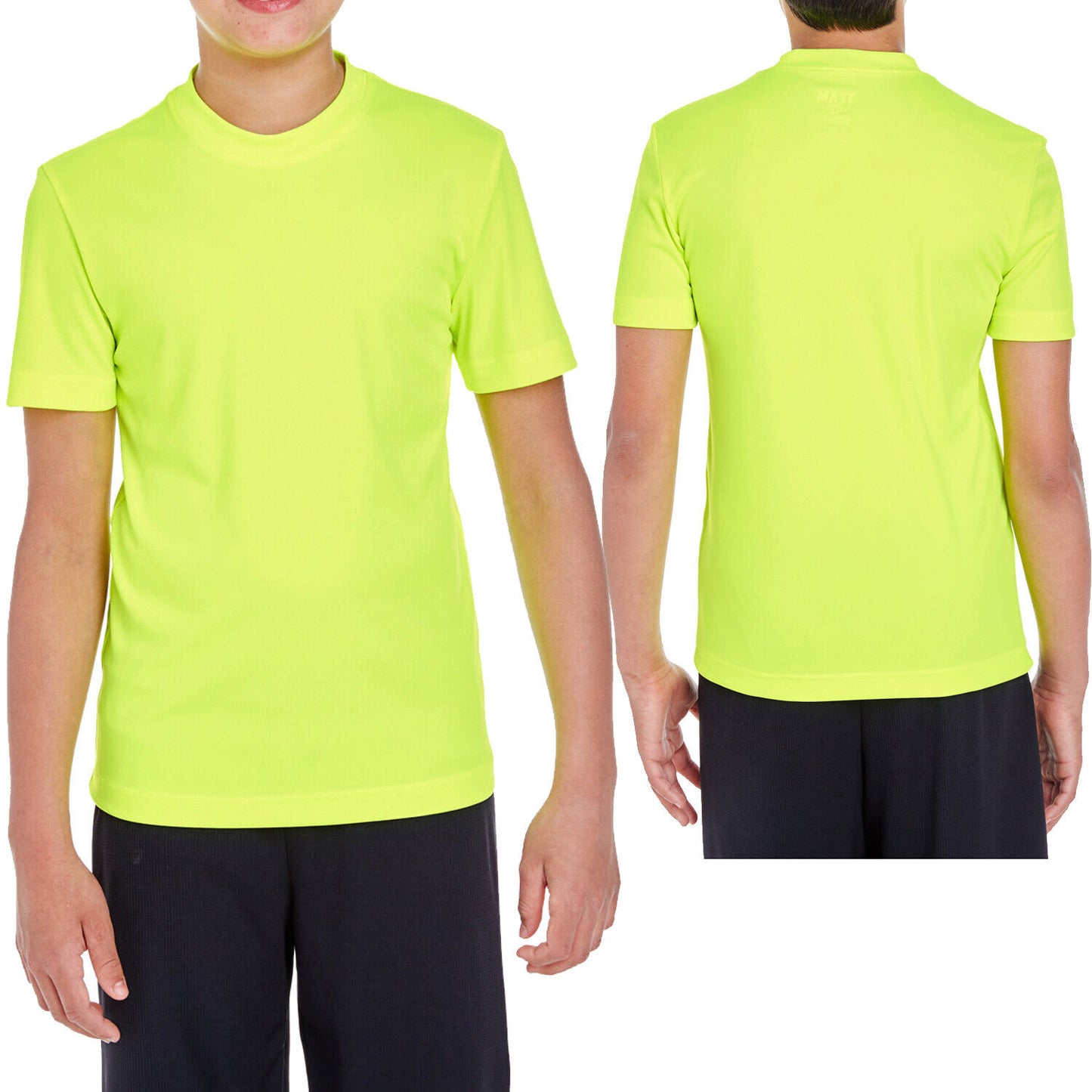 Youth Moisture Wicking T-Shirt UPF 40+ UV Team Sports Boys Girls Kids XS-XL NEW!