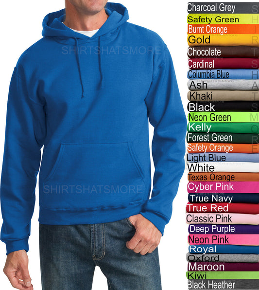 Jerzees Mens Hooded Sweatshirt Blended Hoodie Top Jumper Hoody S-4XL 28 COLORS