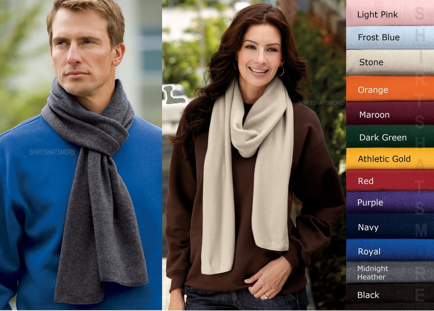 EXTRA LONG Polar Fleece Scarf Mens Ladies Free Shipping NEW