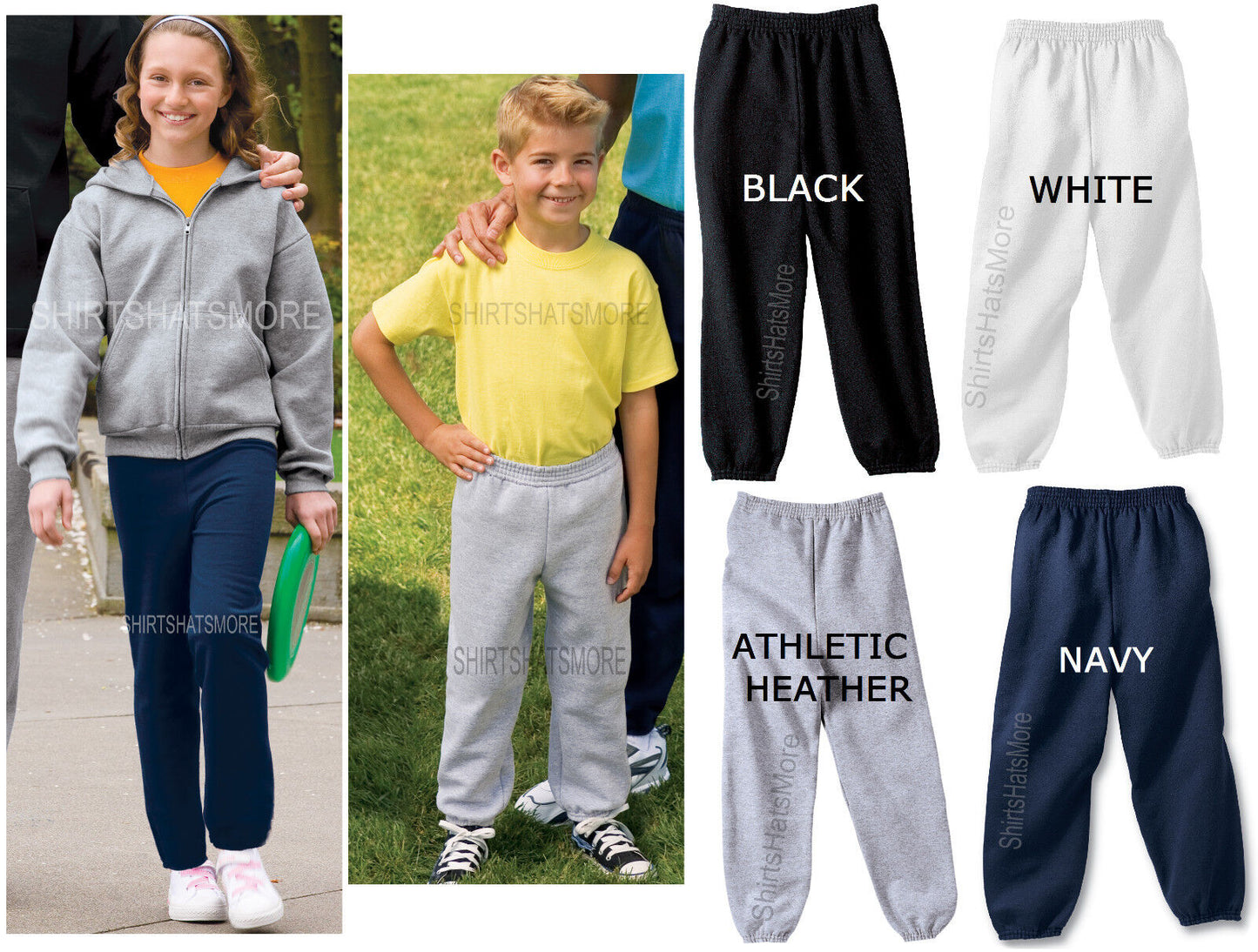 P&C Youth Sweatpants Childrens Boys Girls Kids SIZES XS, S, M, L, XL NEW