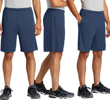 Load image into Gallery viewer, Big Mens Moisture Wicking Shorts With Pockets 9 Inch Inseam XL, 2XL, 3XL, 4XL