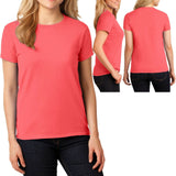 Gildan Ladies MISSY FIT T-Shirt Preshrunk Womens Short Sleeve Tee S-XL 2X, 3X