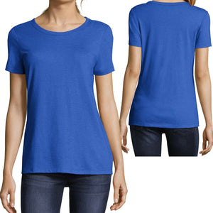 Hanes Ladies T-Shirt Tri Blend Scoop Neck Womens Tee XS, S, M, L, XL, 2XL, 3XL