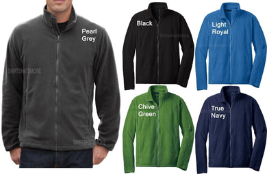 Mens Polar Micro Fleece Full Zip Jacket with Pockets Winter Warm S-2X 3X 4X NEW