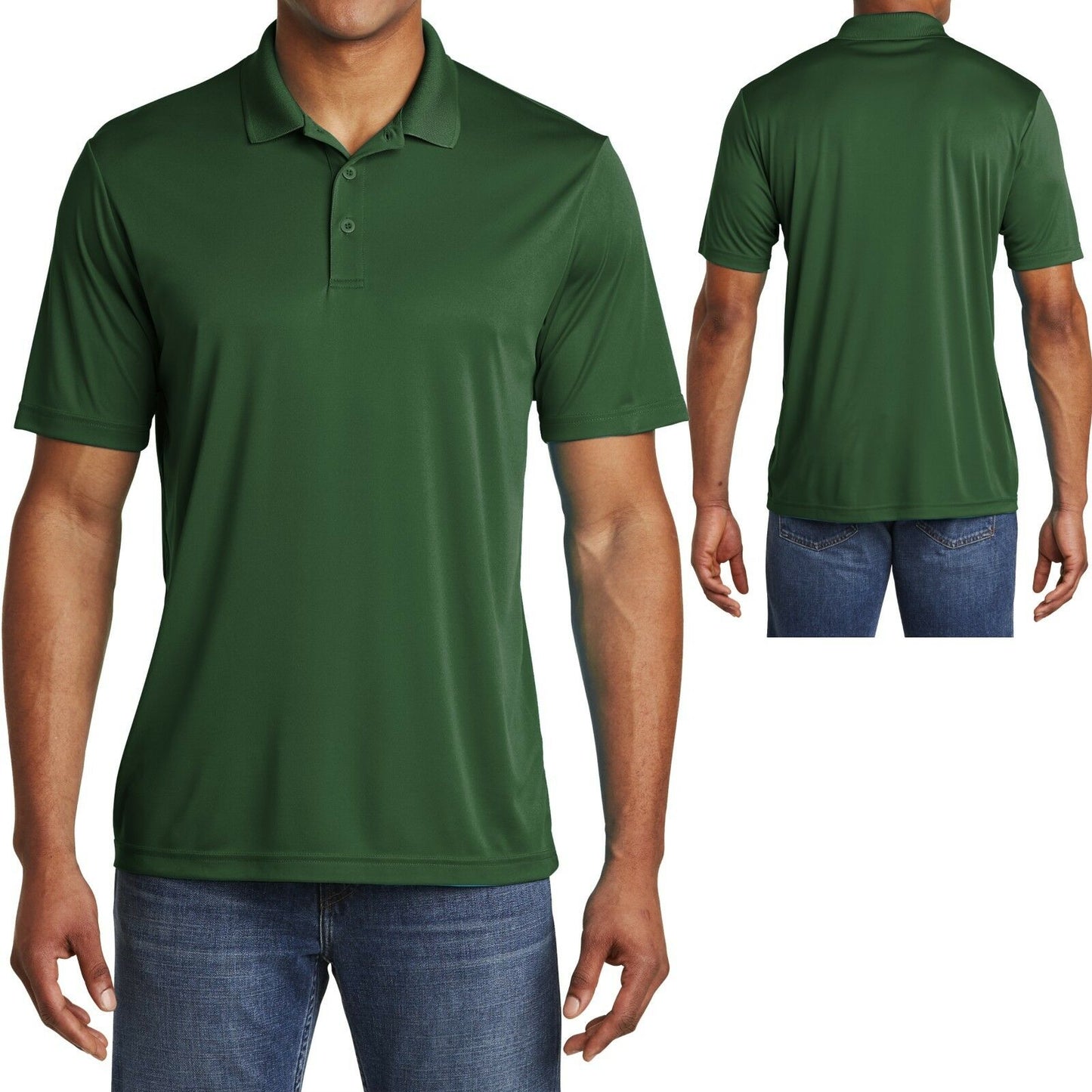 BIG MENS Polo Shirt Performance Dri Fit Moisture Wicking XL, 2XL 3XL, 4XL