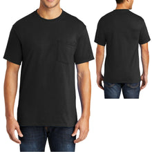 Load image into Gallery viewer, Mens T-Shirt with Pocket 50/50 Cotton/Poly Tee Size S, M, L, XL NEW