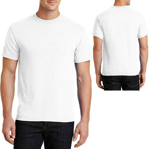 Mens Tall T-Shirt 50/50 Cotton Poly Tee LT, XLT, 2XLT, 3XLT, 4XLT NEW