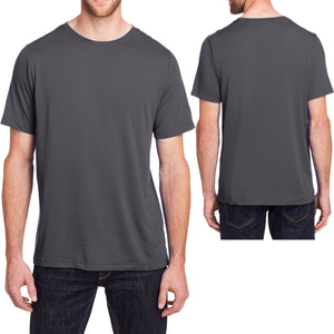 Big Mens Moisture Wicking T-Shirt 100% Poly With Soft Cotton Feel Dri Fit XL-6XL