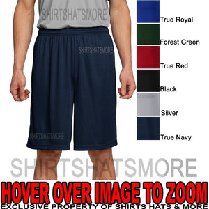 MENS Gym Shorts Dry Zone Moisture Wicking Workout NO POCKETS S - XL 2X 3X 4X NEW