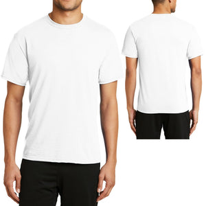 BIG MENS T-Shirt Soft Poly/Cotton Performance Tee XL, 2XL, 3XL, 4XL