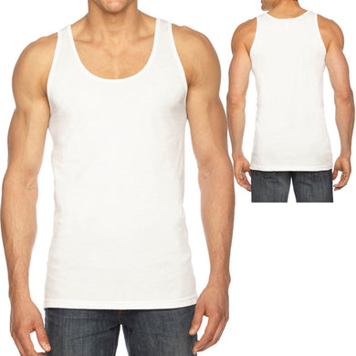 American Apparel Mens Tank Top Poly-Cotton Sleeveless T-Shirt XS, S, M, L, XL