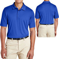 Mens Moisture Wicking Polo Shirt UV Protection Performance XS-XL 2X, 3X, 4X NEW