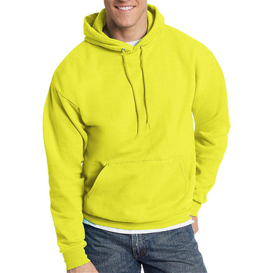 Hanes Mens Hooded Sweatshirt Safety Green Orange ANSI Hoodie S-3XL NEW