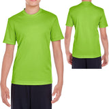 Youth Moisture Wicking T-Shirt UPF 40+ UV Team Sports Boys Girls Kids XS-XL NEW!