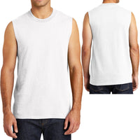BIG MENS Sleeveless Muscle T-Shirt Cotton Gym Run Basketball 2XL, 3XL, 4XL NEW